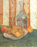 Vincent Van Gogh Still life with Decanter and Lemons on a Plate (nn04) oil